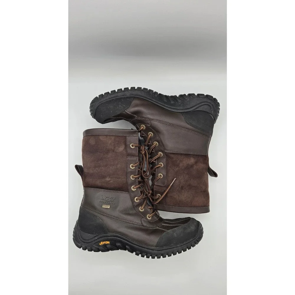 UGG Adirondack II Womens Boots Size 9 Brown Waterproof Leather Vibram 5446